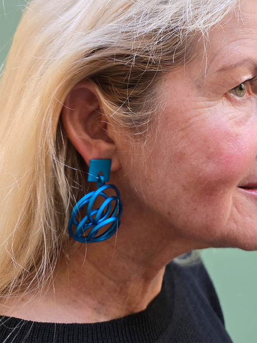 MONICA SCRUNCH EARRINGS