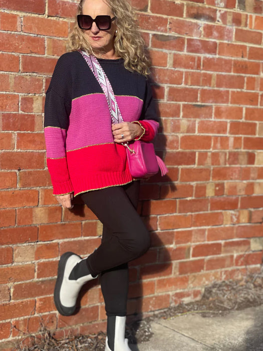 Chloe Stripe Sweater By Pixi Carnival