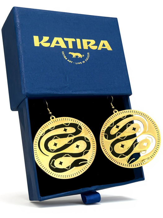KATIRA Serpent Earrings