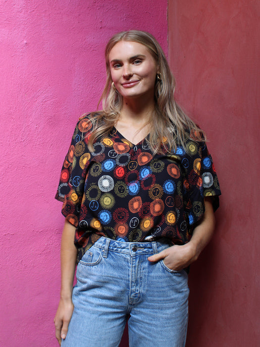 COLCCI V NECK BLOUSE