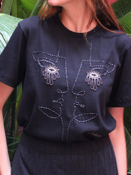 COLCCI ENGRAVED EYES TEE