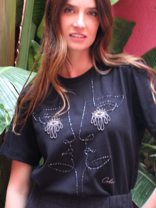 COLCCI ENGRAVED EYES TEE