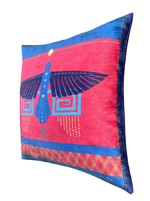 KATIRA Velvet Cushion: El Vuelo