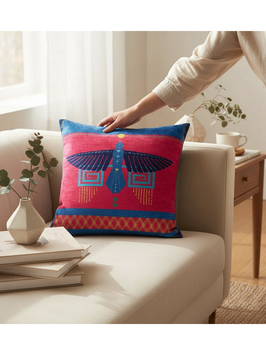 KATIRA Velvet Cushion: El Vuelo