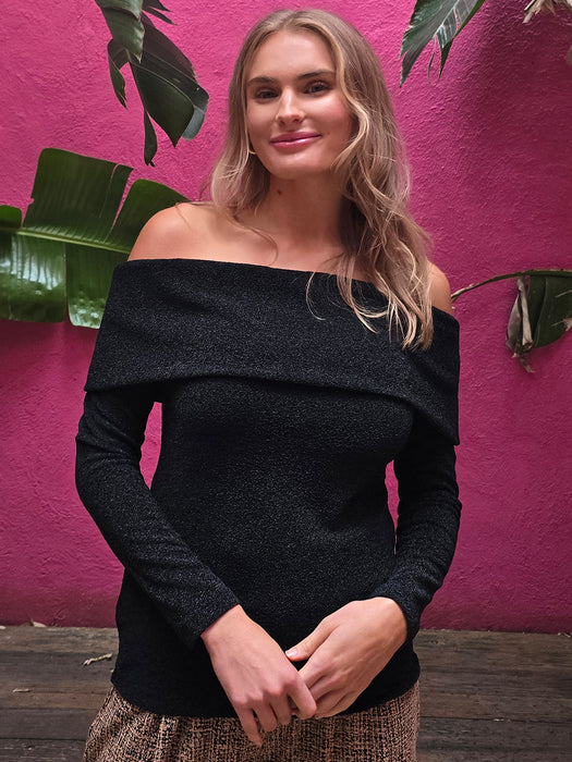 COLCCI METAL SHINE BLOUSE