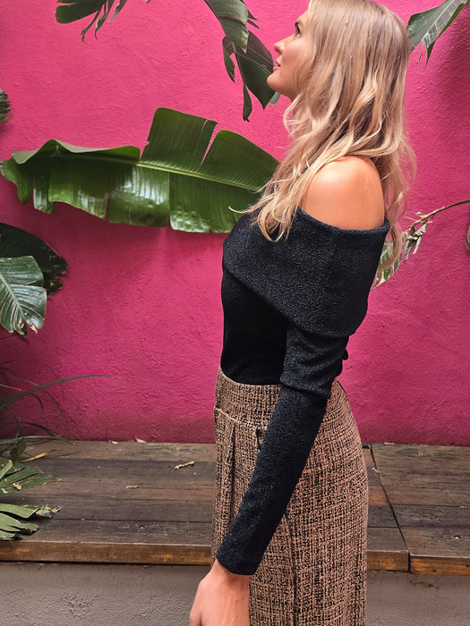 COLCCI METAL SHINE BLOUSE