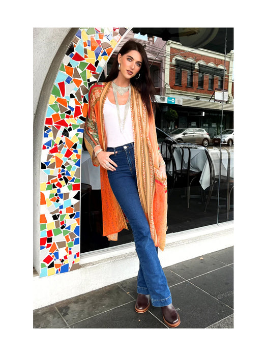 ORIGEN SILK LONG KIMONO