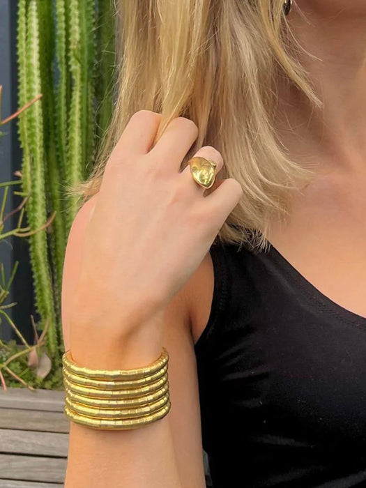 Gold Spiral Cuff/Bracelet by Origen