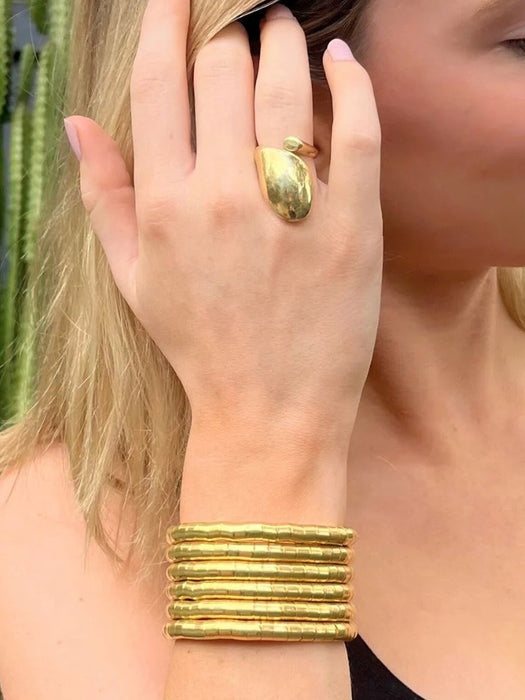 Gold Spiral Cuff/Bracelet by Origen