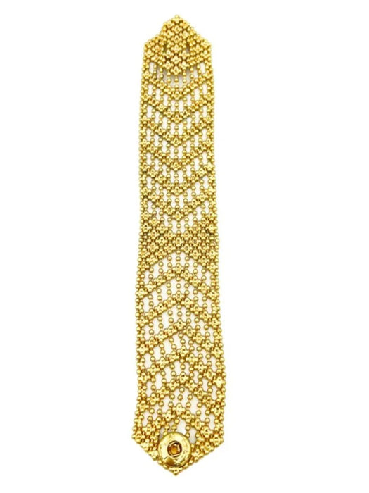 Gold Mesh Arrow Bracelet (W. 3cm) by Origen Imports
