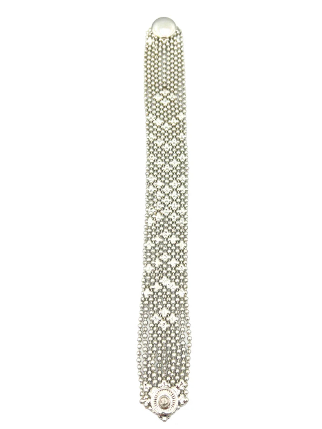 Silver Mesh Amara Bracelet (W 2cm) by Origen Imports