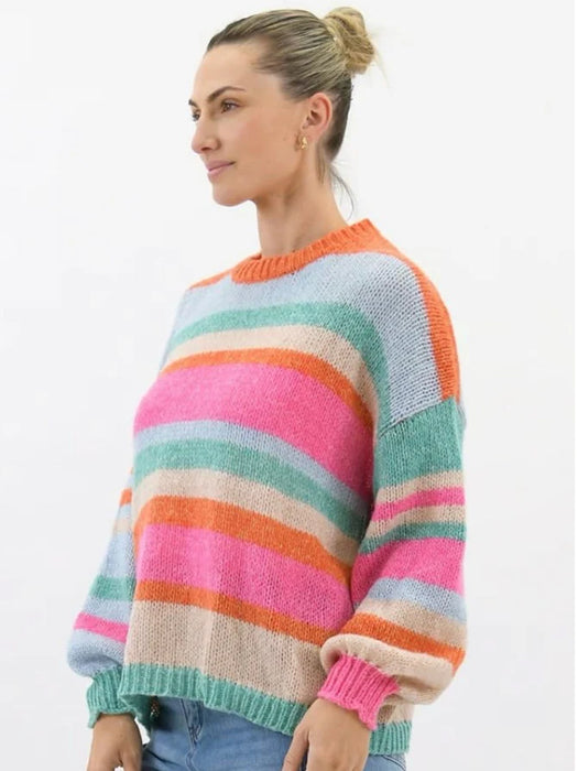 Sienna Multi Stripe Knit Jumper