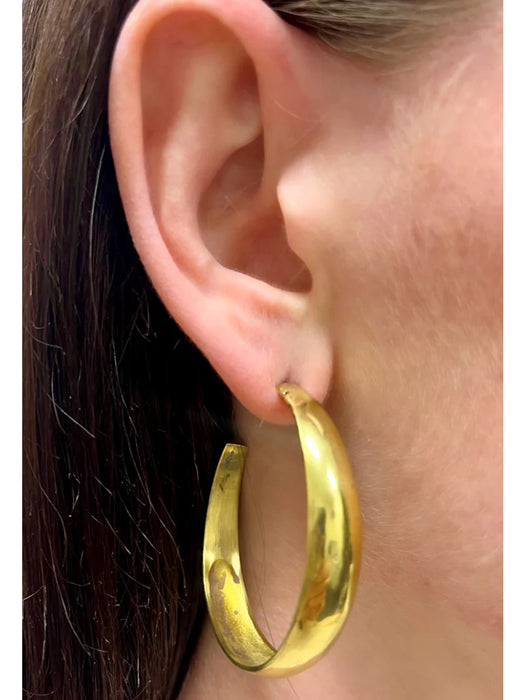 Large Gold Hoop Earrings By Origen