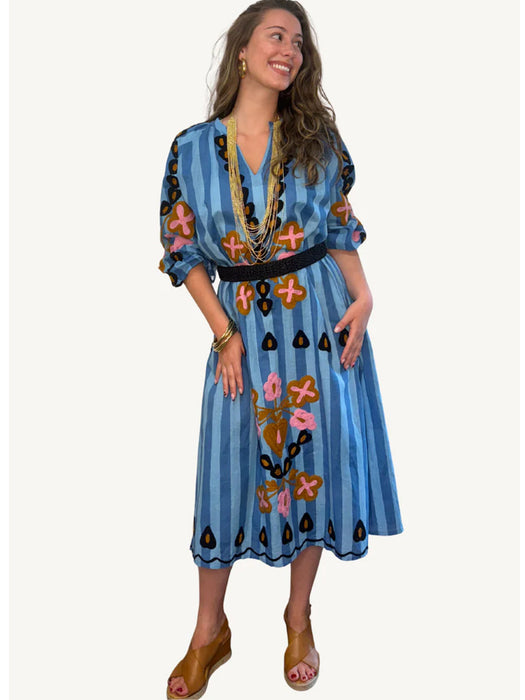 ORIGEN ANITA EMBROIDERED DRESS
