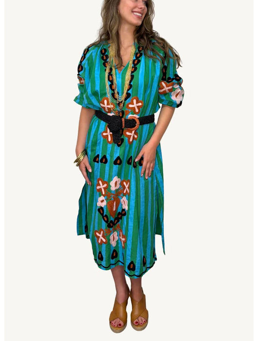 ORIGEN ANITA EMBROIDERED DRESS