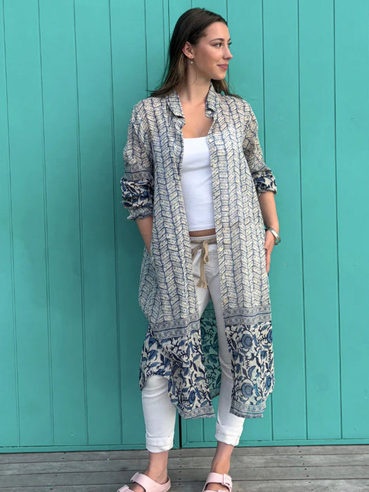 ORIGEN MIDDY CLEO COTTON SHIRT DRESS