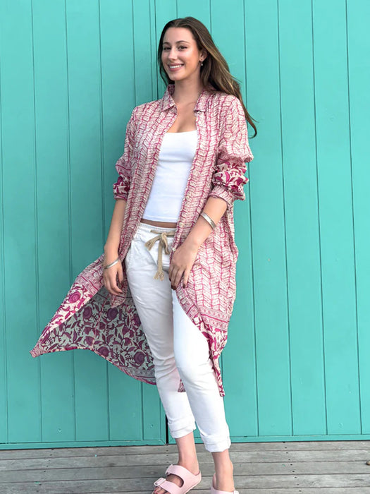 ORIGEN MIDDY CLEO COTTON SHIRT DRESS