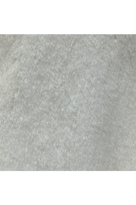 Hudson Faux Fur Jacket with Tie- Creamy Stone