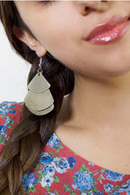 MONICA TRI FAN EARRINGS